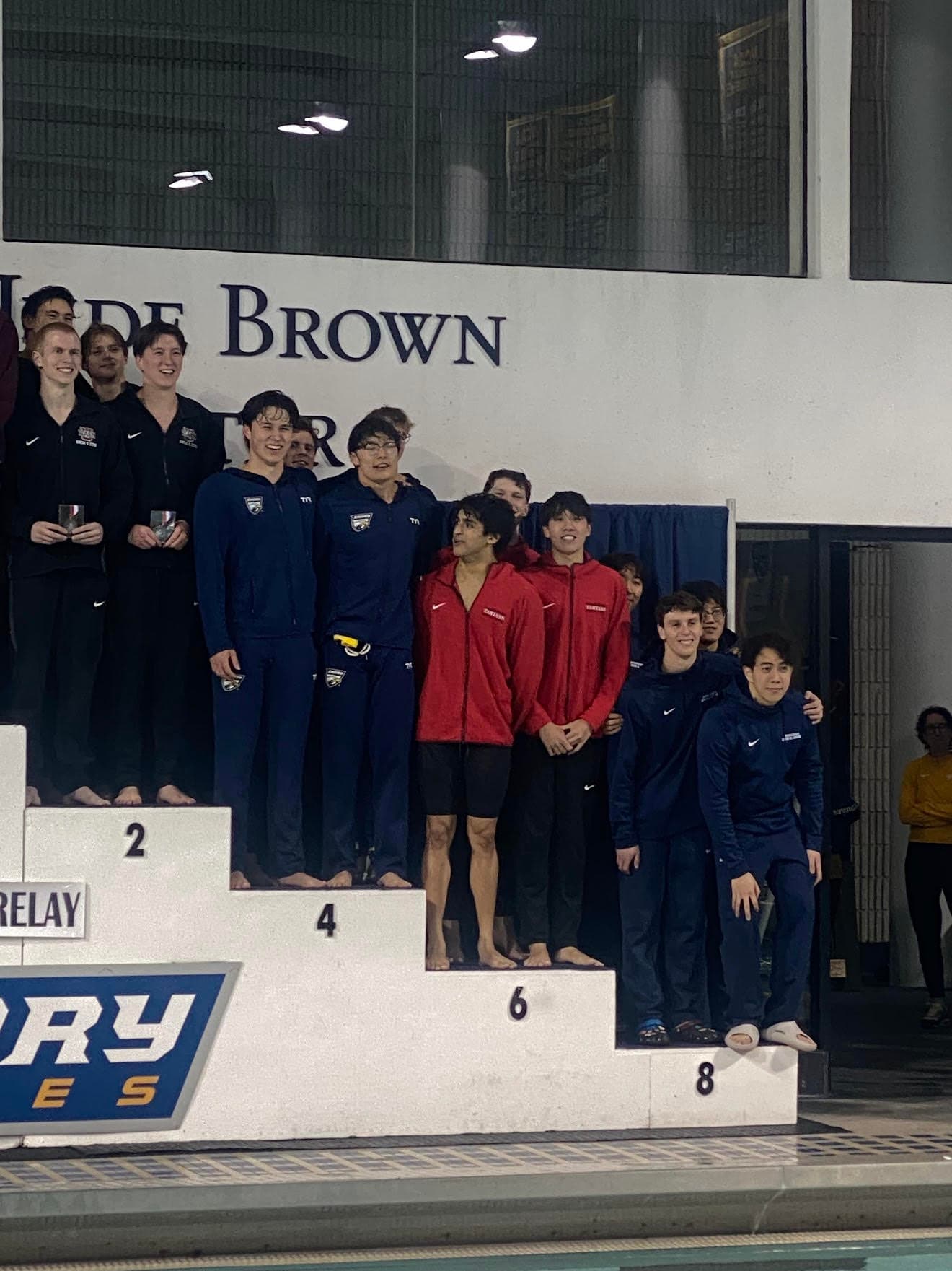 Swim Team Podium